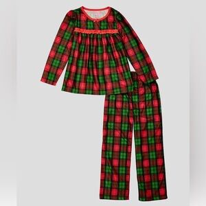 Candlesticks Girls Red Plaid Swing Top 2 Piece Pajamas Set Sizes 12M 24M 3T